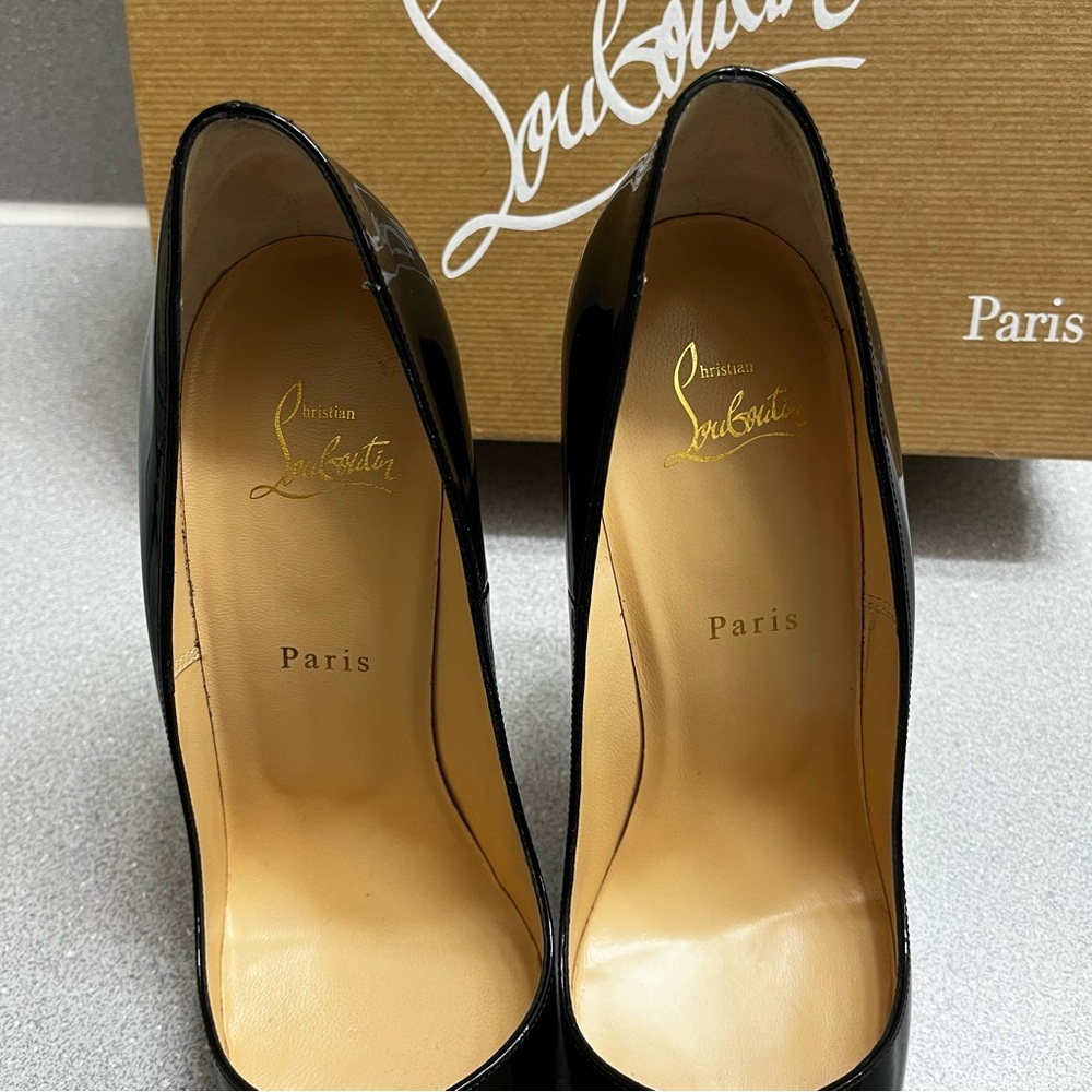 Christian Louboutin So Kate Black Patent Leather 120mm Pumps - Picture 5 of 15
